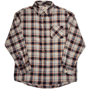 NWT Field & Stream Light Flannel Classic Plaid Size L Long Sleeve Button-Up Mens